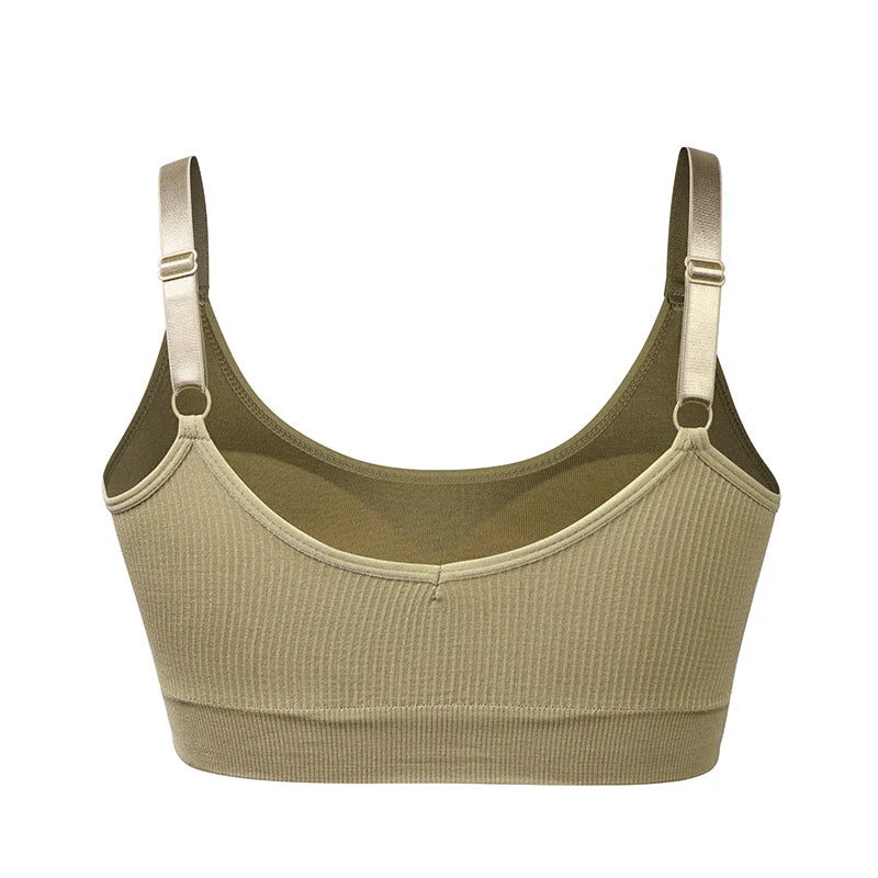 Sports Yoga Bra Women Seamless Padded Sports Bra Fitness Running Gym Bra Sports Underwear Push Up Sport Bra for Cup A B