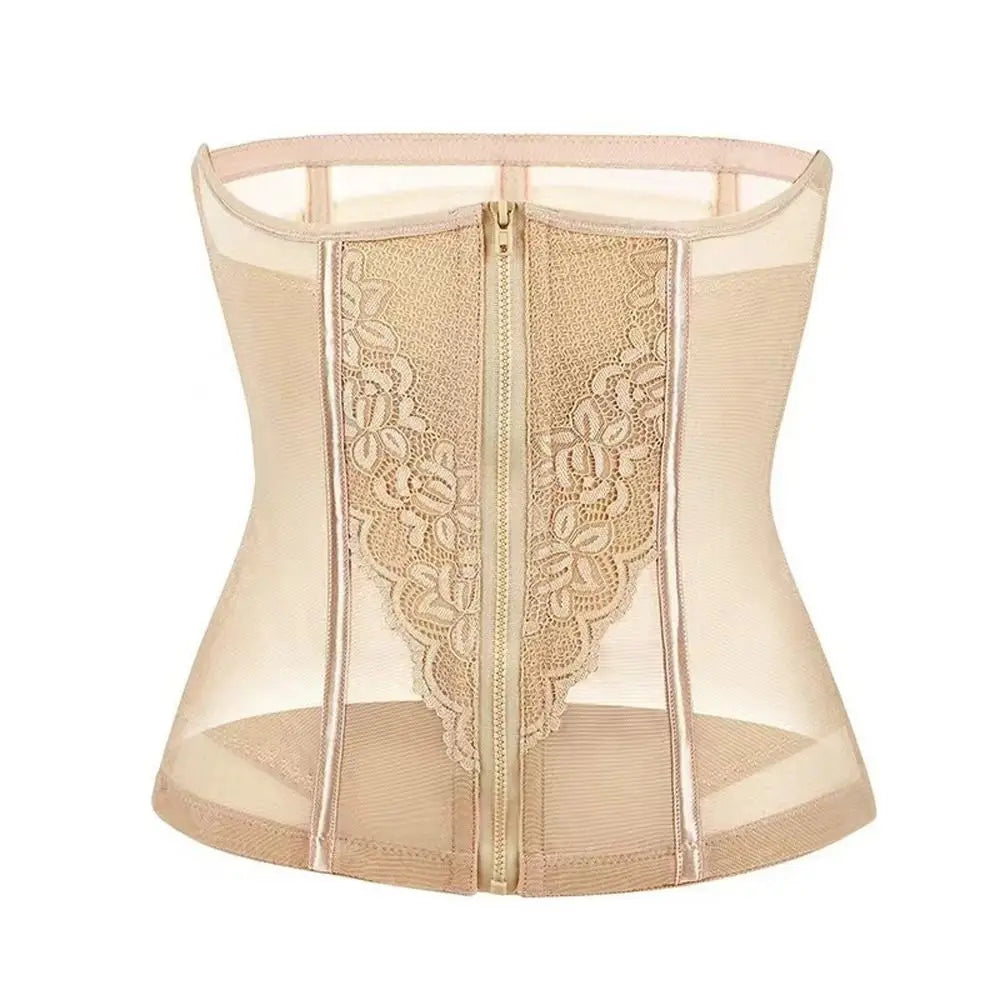 High Quality Breathable Mesh Shapewear Double Buckle Comfortable Body Shaper Belt Slimming Waistband Women