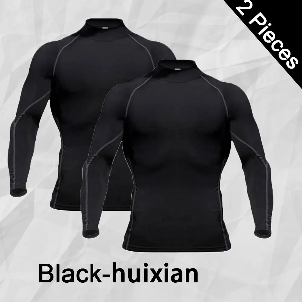 Men Workout Long Sleeve T- shirt Spring Autumn Gym Running Sport Men's T-shirts Fitness Sportswear Outdoor Tops For Men Clothes