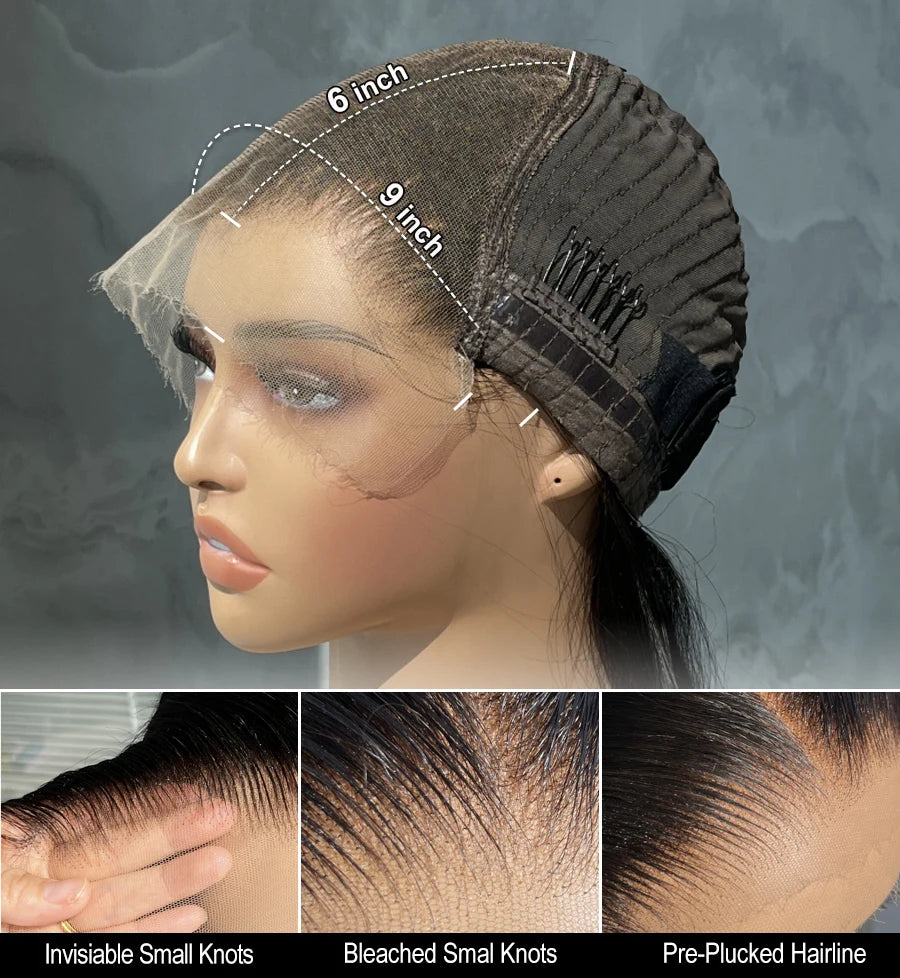 250% Density 100 Human Hair Wig 13x6 Real HD Lace Front Human Hair Glueless Wigs Preplucked Princess Woman Wigs Ready To Wear