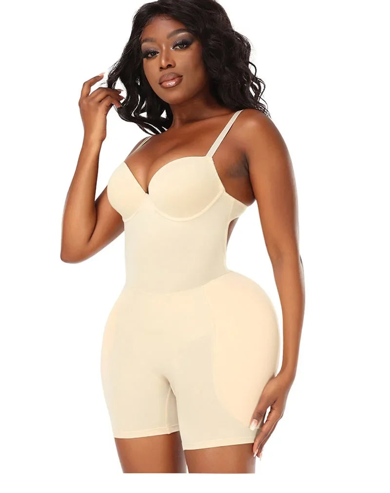Bodysuits Shapewear Padded Hip Enhancer Bra Cushion Butt Lifter Sexy Back Body Shaper Jumpsuits Fajas Colombianas Girdles Corset