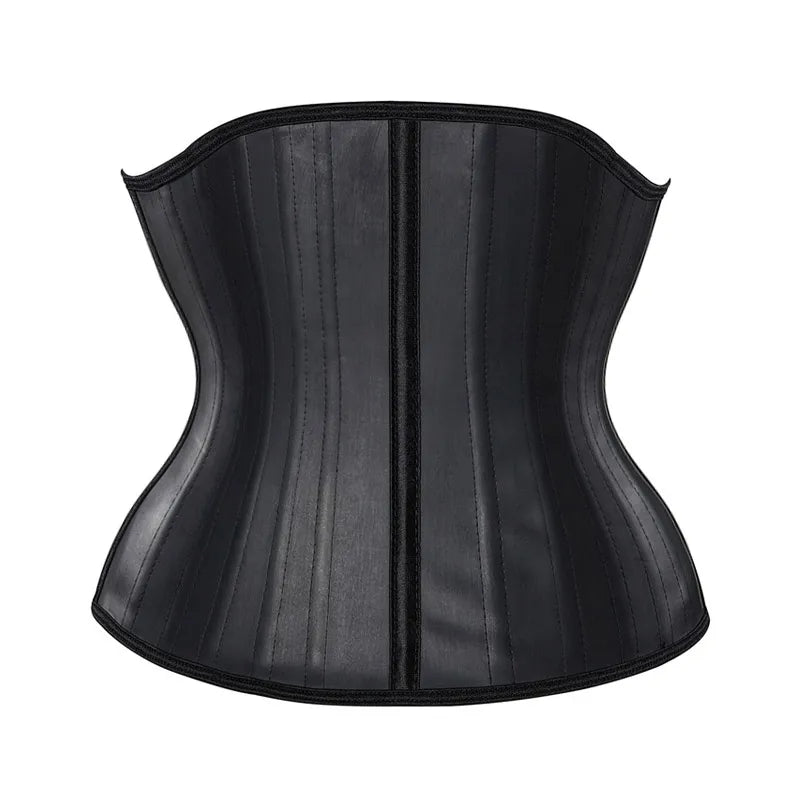 25 Steel Bones Latex Waist Trainer Corset Shapewear Slimming Belly Women Body Shaper Modeling Strap Reductive Girdle