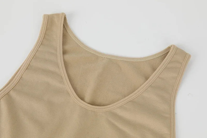 Sleeveless Bodysuit Men Full Body Shaper Compression Undershirt New Shapewear Tummy Control Faja Para Hombres Slimming Vest