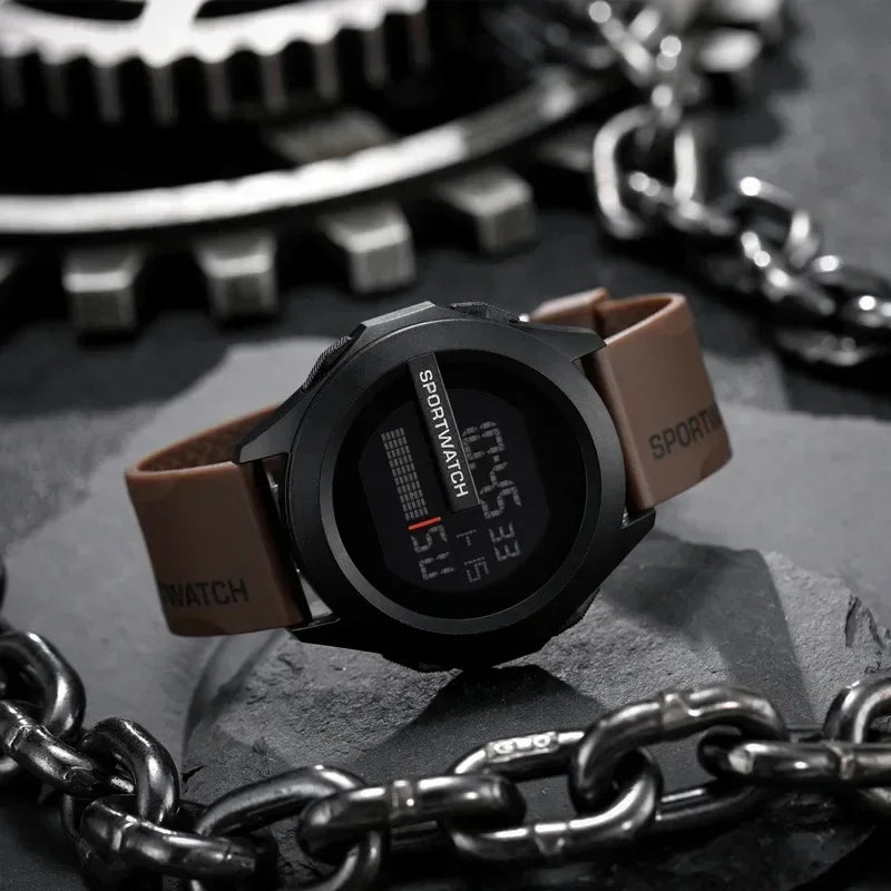 New Sport Watch for Man Digital Wristwatch Stopwatch Luminous Date Week Waterproof Men's  Clock Electronic Watch Relogio