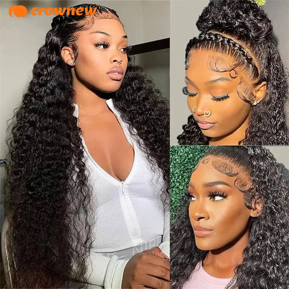 Curly Human Hair Wig 13X4 Lace Front Wig Human Hair 13x6 HD Lace Frontal Wig Human Hair Wigs Pre Plucked Real Human Hair Wig