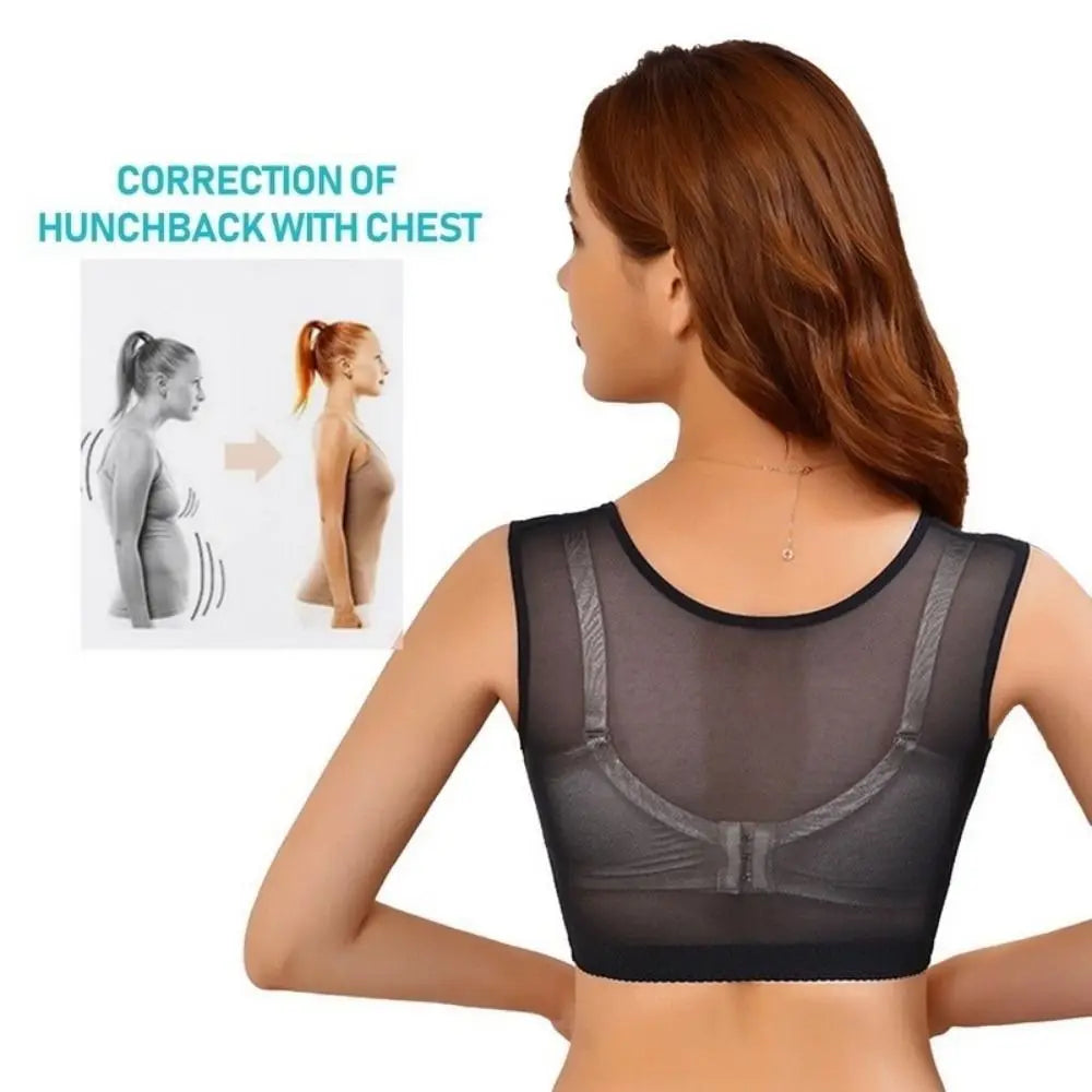 Elastic Anti Sagging Body Shaper Corset Shapewear Bustier Chest Posture Corrector Chest Gathered Vest Bra Support Shaper Women