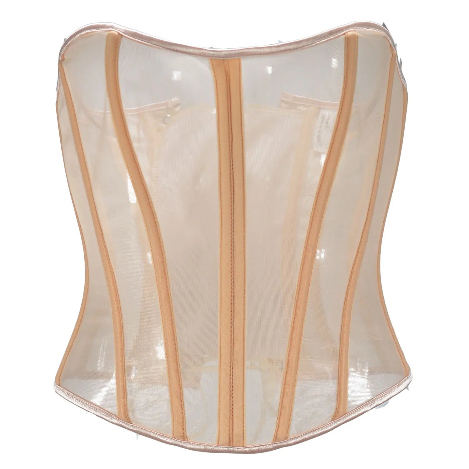Sexy Thin Body Shaper Underwear Corset Waist Trainer Lingerie Lace Corsets Perspective Mesh Shapewear Women Fashion Clothes Faja