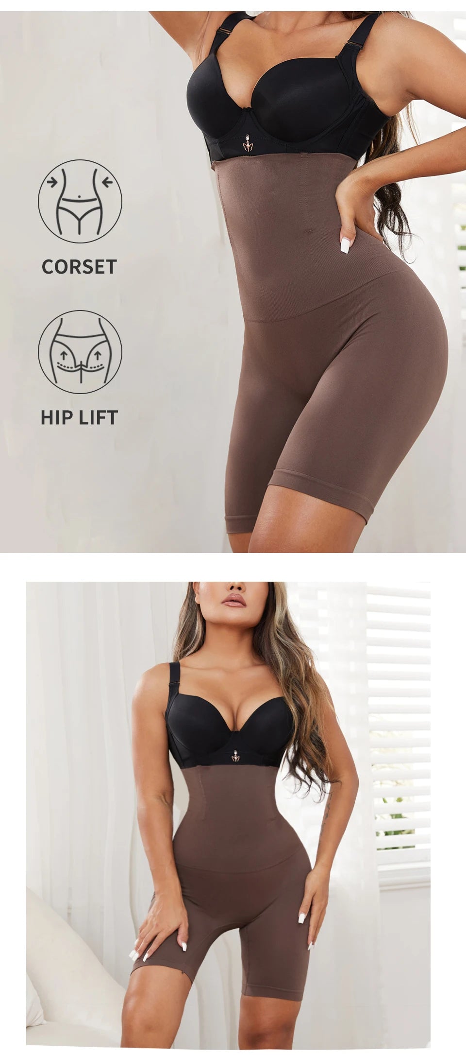 FallSweet Shapewear Women Tummy Control Shorts Hight Waist Body Shaper Panties Butt Lifter Plus Size Slimming Bodysuit XS-6XL