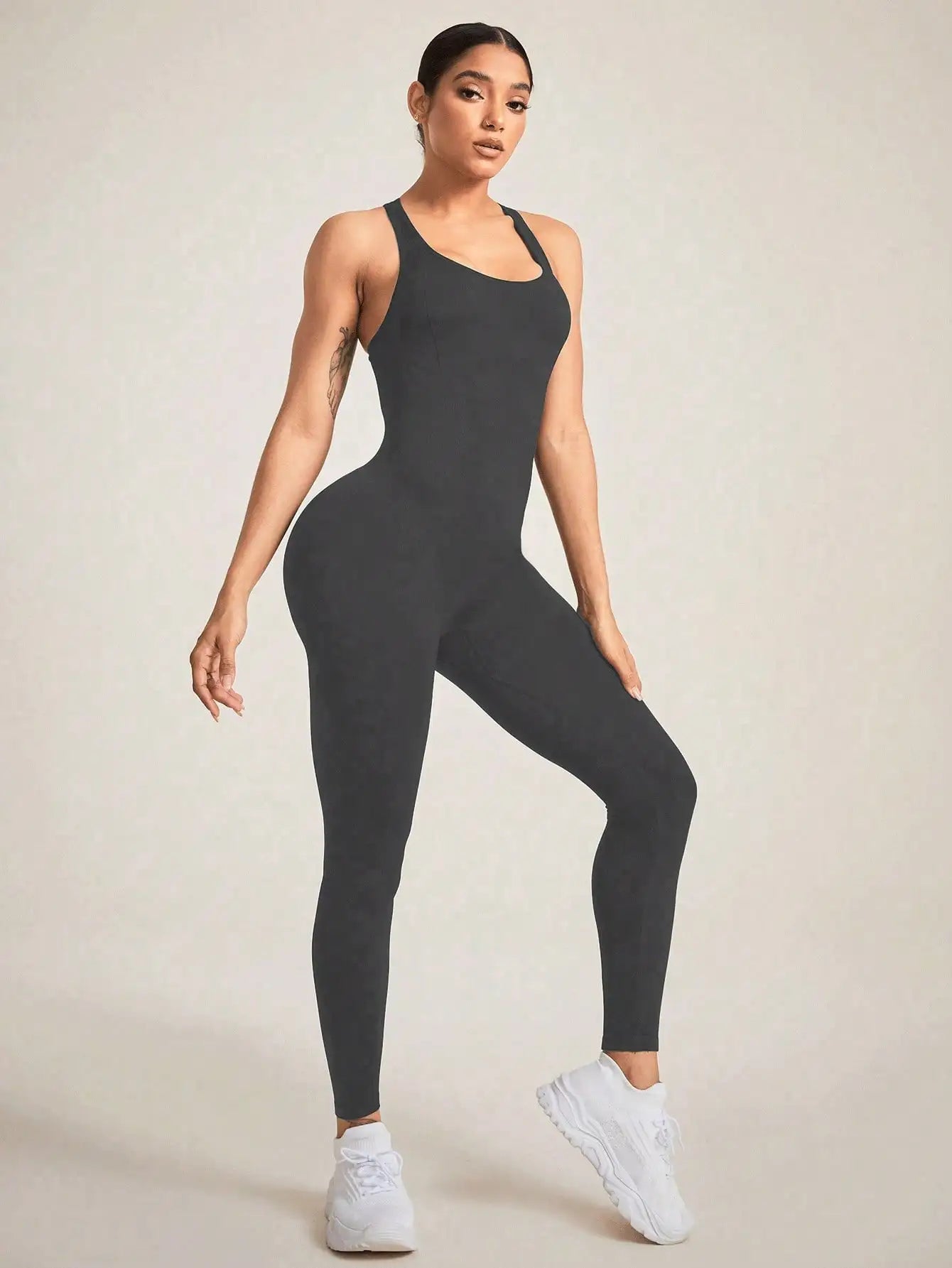 Women's Seamless Shapewear Bodysuit With Tummy Control, CrissCross Straps Backless Body Shaper, Women's Underwear & Shapewear