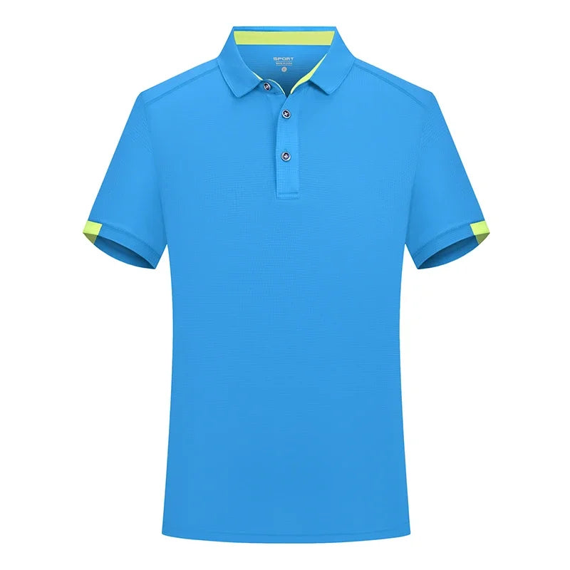 Customized Sport Polo Shirt for Men Women Quick Drying Turn Collar Blouse Golf Wear Mens Design Shirts Pickleball Horse Clothing