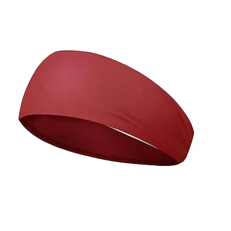Sports Headbands Solid Color Elastic Non Slip Quick Dry Workout Fitness Yoga Unisex Hairband Sweatband Bandana Hair Accessories