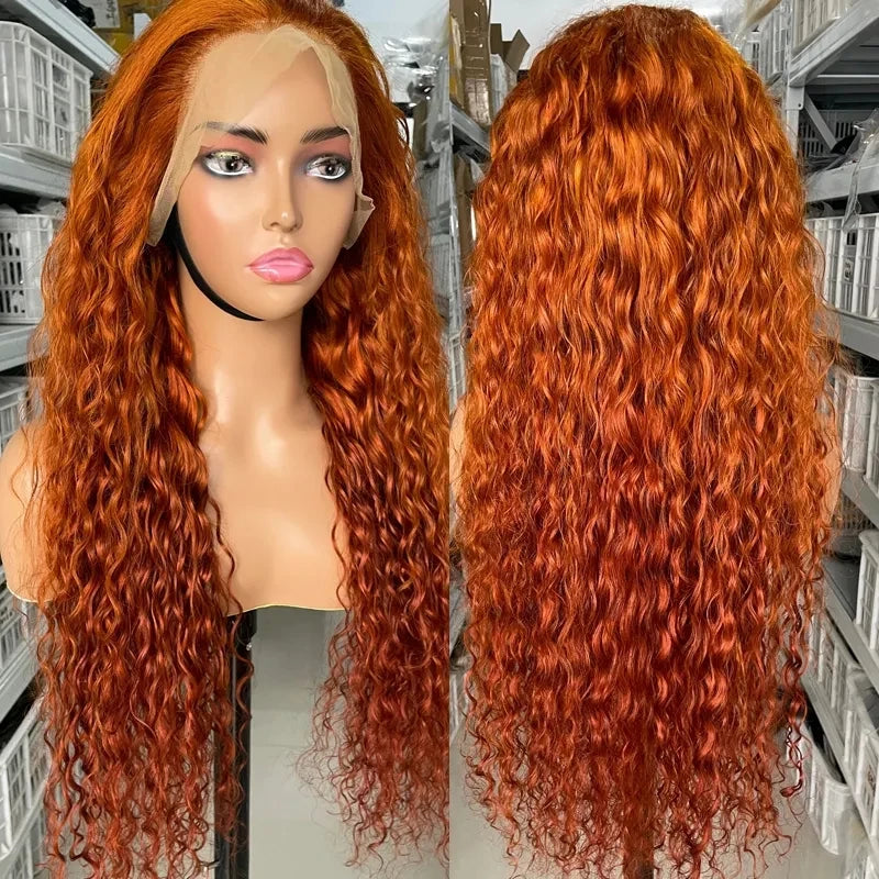 Curly Orange Ginger Brazilian Human Hair