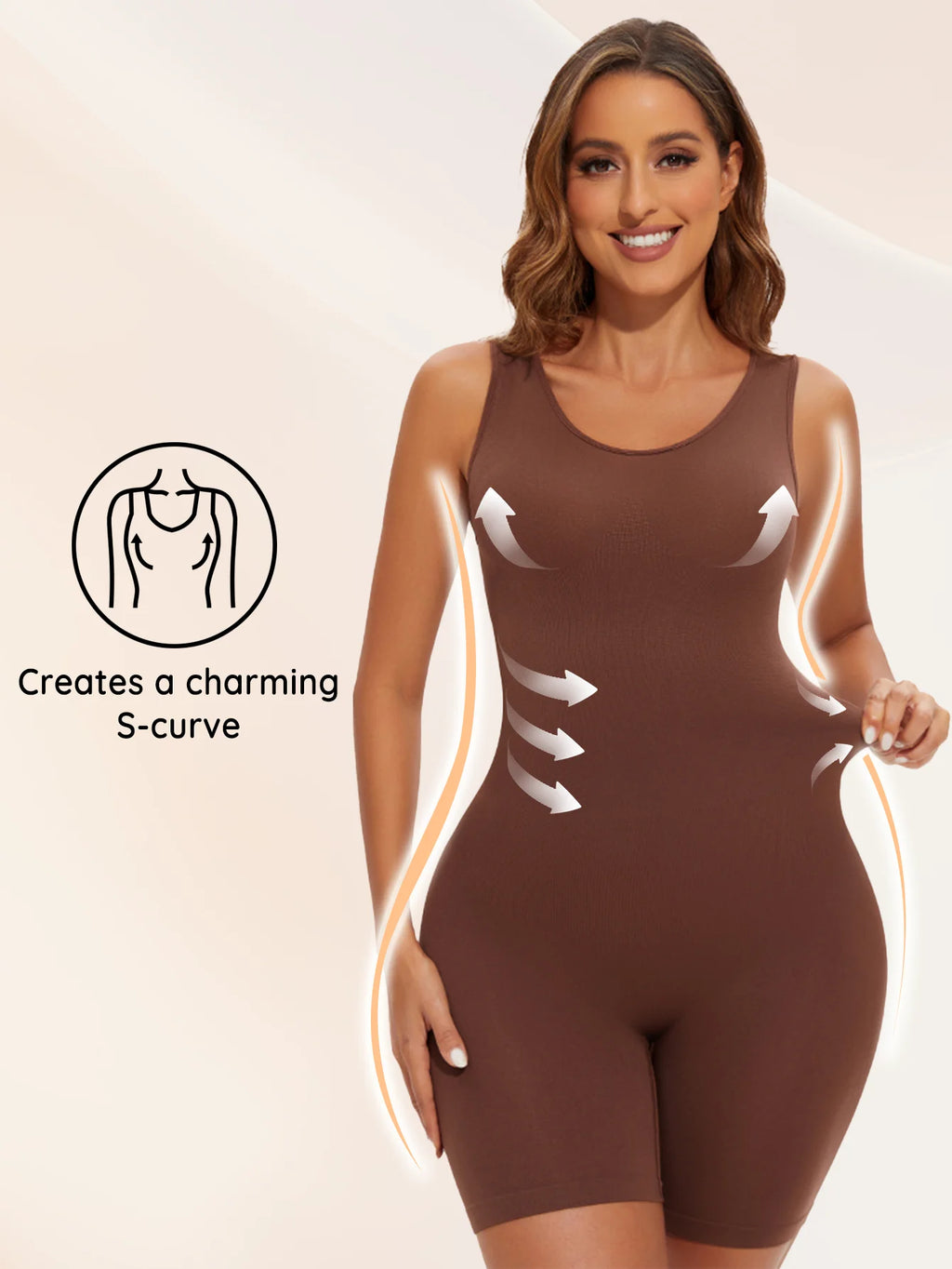 1PC Elastic Shapewear Bodysuits Comfortable Butt Lifter Underwear Bodysuit Waist Trainer Body Shaper Shapewear Wide Shoulder
