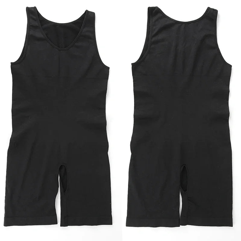 Sleeveless Bodysuit Men Full Body Shaper Compression Undershirt New Shapewear Tummy Control Faja Para Hombres Slimming Vest