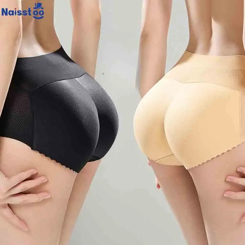 Shapewear Hip Enhancer Panties Women Mid Waist Butt Pad Underwear 1.8cm Padded Body Shaper Butt Lifter Panites
