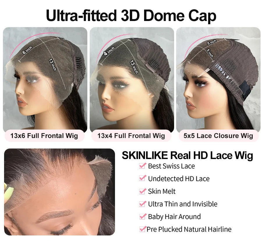 Burmese Curly Human Hair Wigs 12A Brazilian Hair 13x6 13x4 HD Lace Frontal Wigs Human Hair 250% Density 5x5 HD Lace Closure Wigs