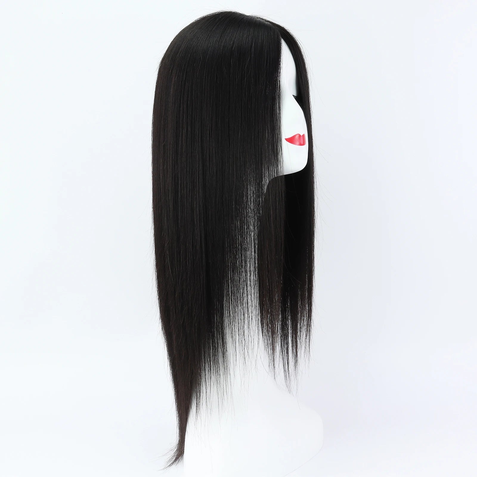 Layer Human Hair Wig for Women 6x6" Silk Base Wig with PU Around Medium Brown Hair Wig with Elastic Net Soft Breathable