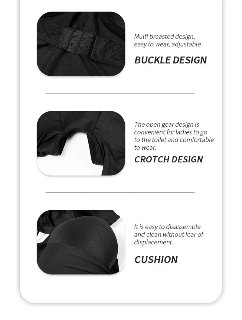 Bodysuits Shapewear Padded Hip Enhancer Bra Cushion Butt Lifter Sexy Back Body Shaper Jumpsuits Fajas Colombianas Girdles Corset