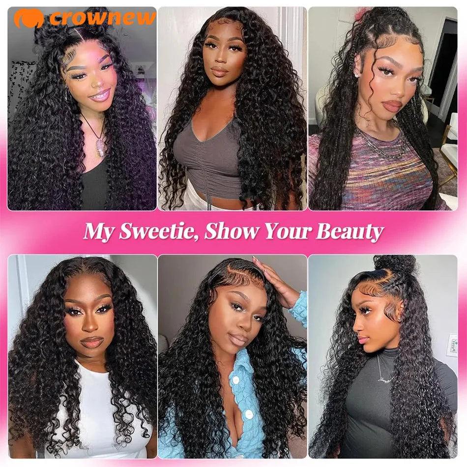 Curly Human Hair Wig 13X4 Lace Front Wig Human Hair 13x6 HD Lace Frontal Wig Human Hair Wigs Pre Plucked Real Human Hair Wig