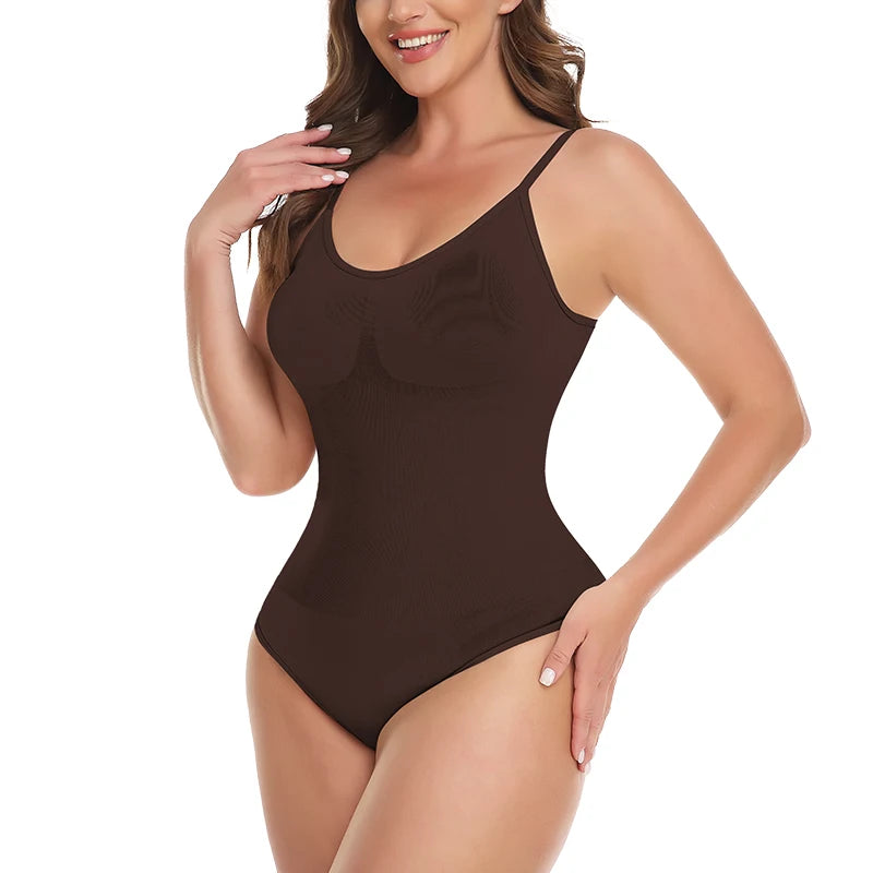 Shapewear Bodysuit Thong Women Full Body Shaper Tummy Control Slimming Waist Trainer Underwear Sexy Fajas Black Pink