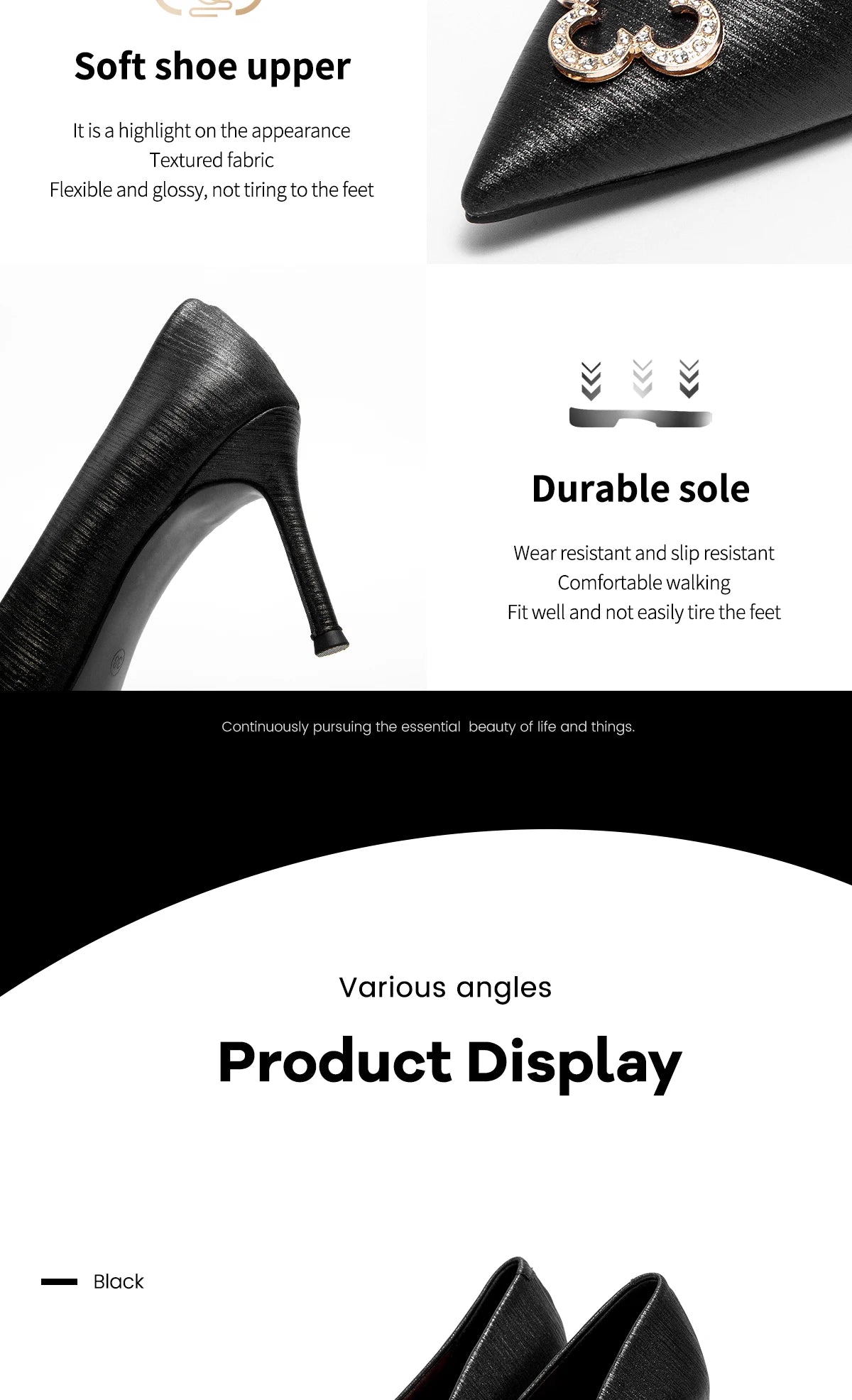 Business Party Basic Metal Decorative High Heels Fashion Classic Luxury Design Women's New High Heels