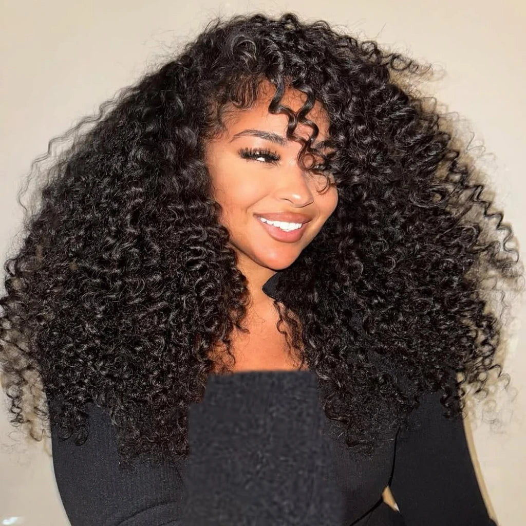 Short Curly Water Wave Brazilian Human Hairs
