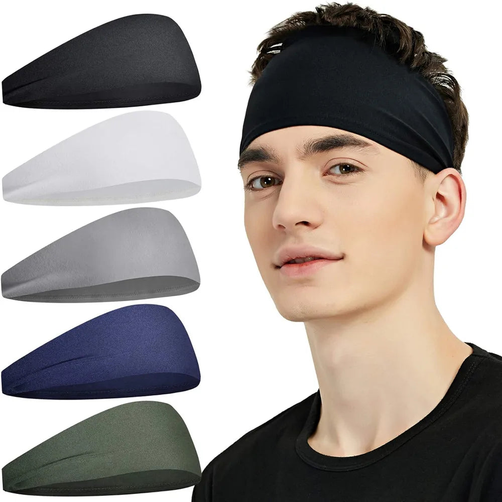 Sports Headbands for Men Moisture Wicking Workout Headband Sweatband Headbands Hairband for Women and Men