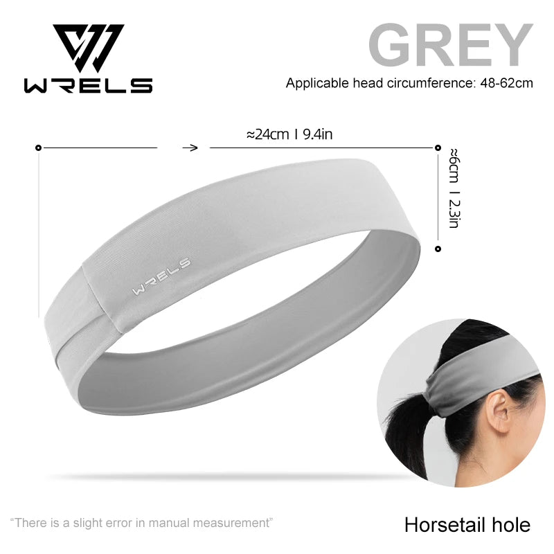 Sport Headband Quick-Drying Non-Slip Hair Band Stretch Elastic Sweatband Breathable Ponytail Gym Running Yoga Sport Headwear