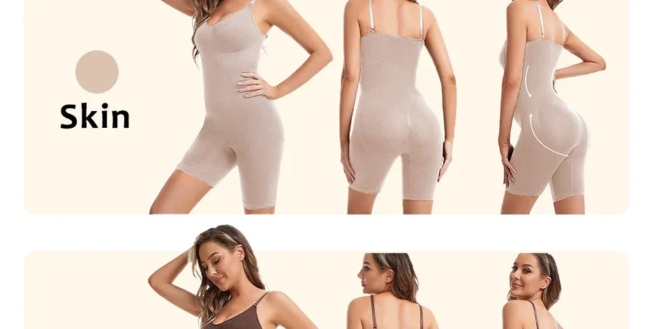 1PC Elastic Shapewear Bodysuits Comfortable Butt Lifter Underwear Bodysuit Waist Trainer Body Shaper Shapewear Wide Shoulder