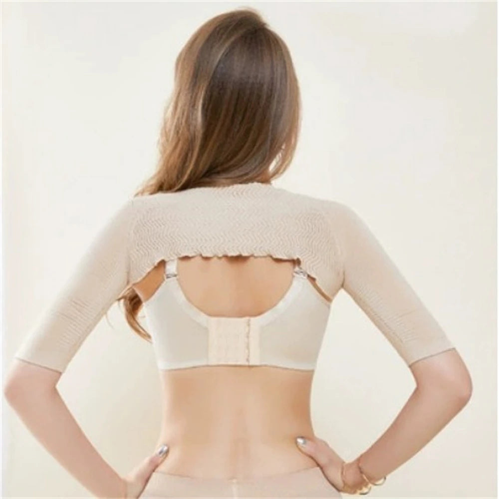 1pcs Women's Shaperwear Sleeves Shoulder Liposuction Thin Arms Shapewear Armslong Corsets Humpback Prevent Running Fishing Cycli