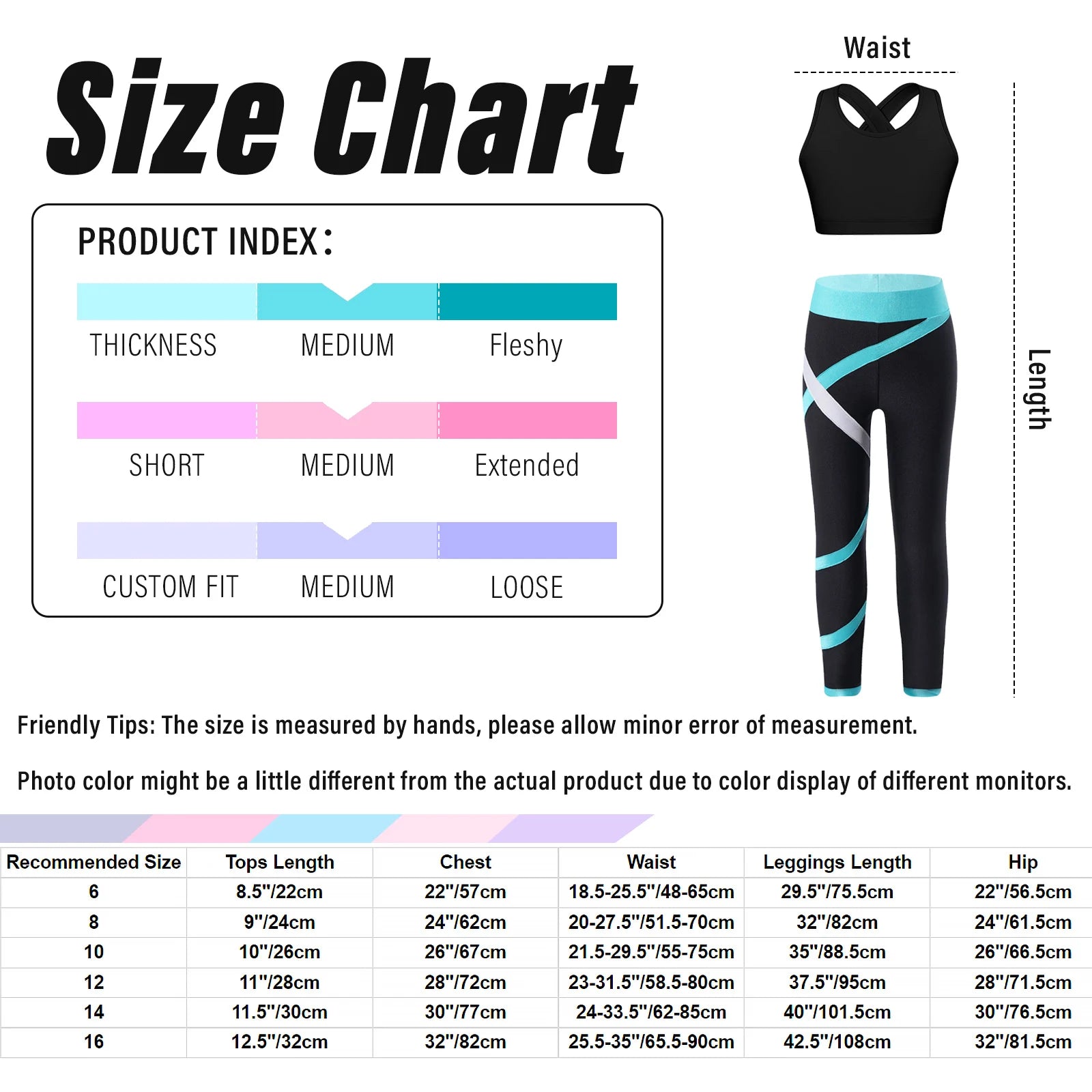 Sport Sets for Kids Girls Yoga Tracksuits Sleeveless U Neck Crop Top with Leggings Pants Set for Fitness Gym Workout Sportswear