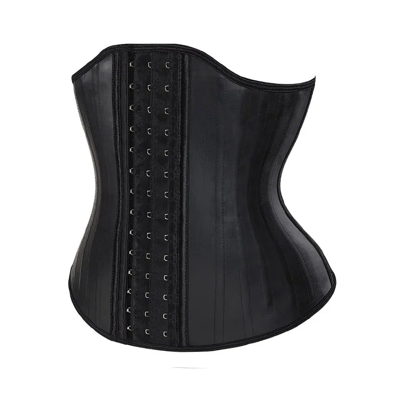 25 Steel Bones Latex Waist Trainer Corset Shapewear Slimming Belly Women Body Shaper Modeling Strap Reductive Girdle