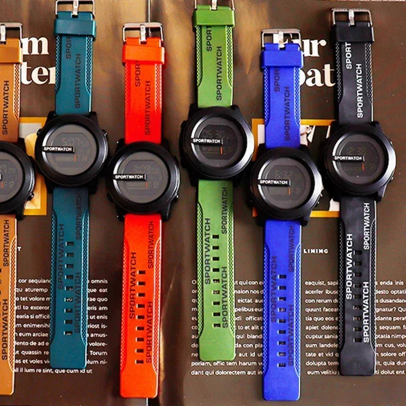 New Sport Watch for Man Digital Wristwatch Stopwatch Luminous Date Week Waterproof Men's  Clock Electronic Watch Relogio
