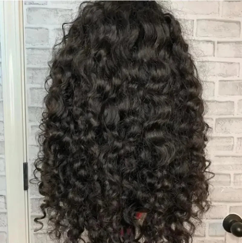 Brazilian Kinky Curly Wig Human Hair Wigs With Bangs Full Machine Made Wigs Cheap Remy Human Hair Culry Glueless Wig For Women