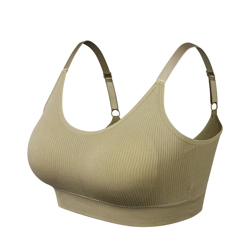 Sports Yoga Bra Women Seamless Padded Sports Bra Fitness Running Gym Bra Sports Underwear Push Up Sport Bra for Cup A B
