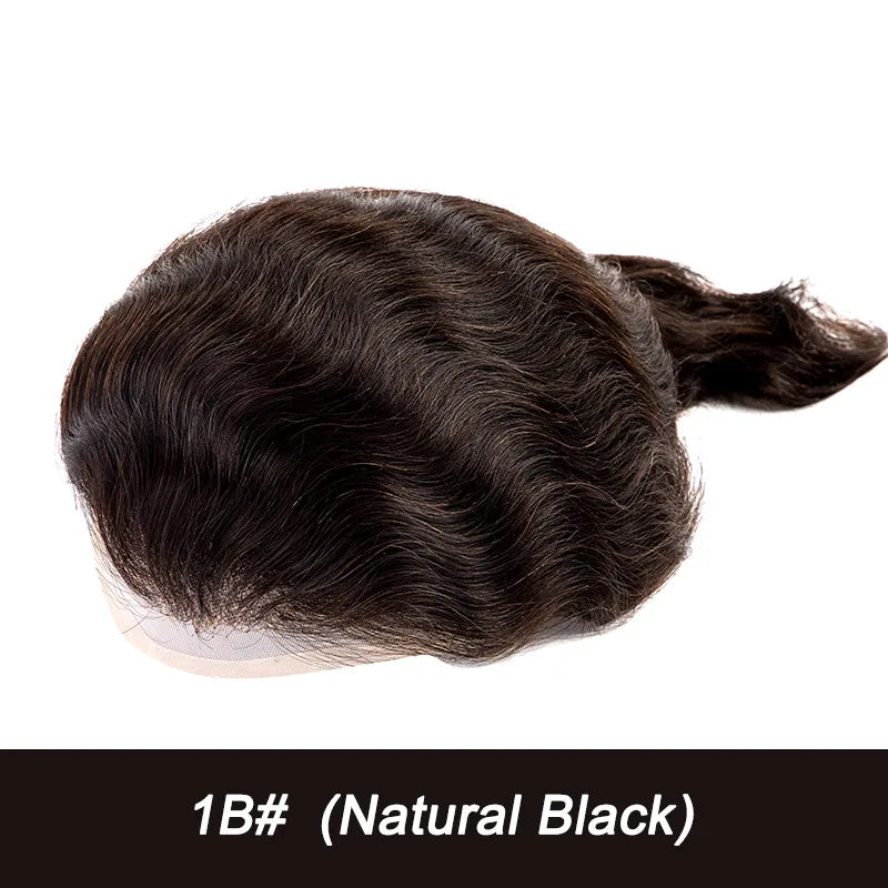 Men Wig Gray Hair Natural Haline Lace Front with Mono Top 6" Men's Capillary Prothesis Durable Toupee Men Wigs For Man