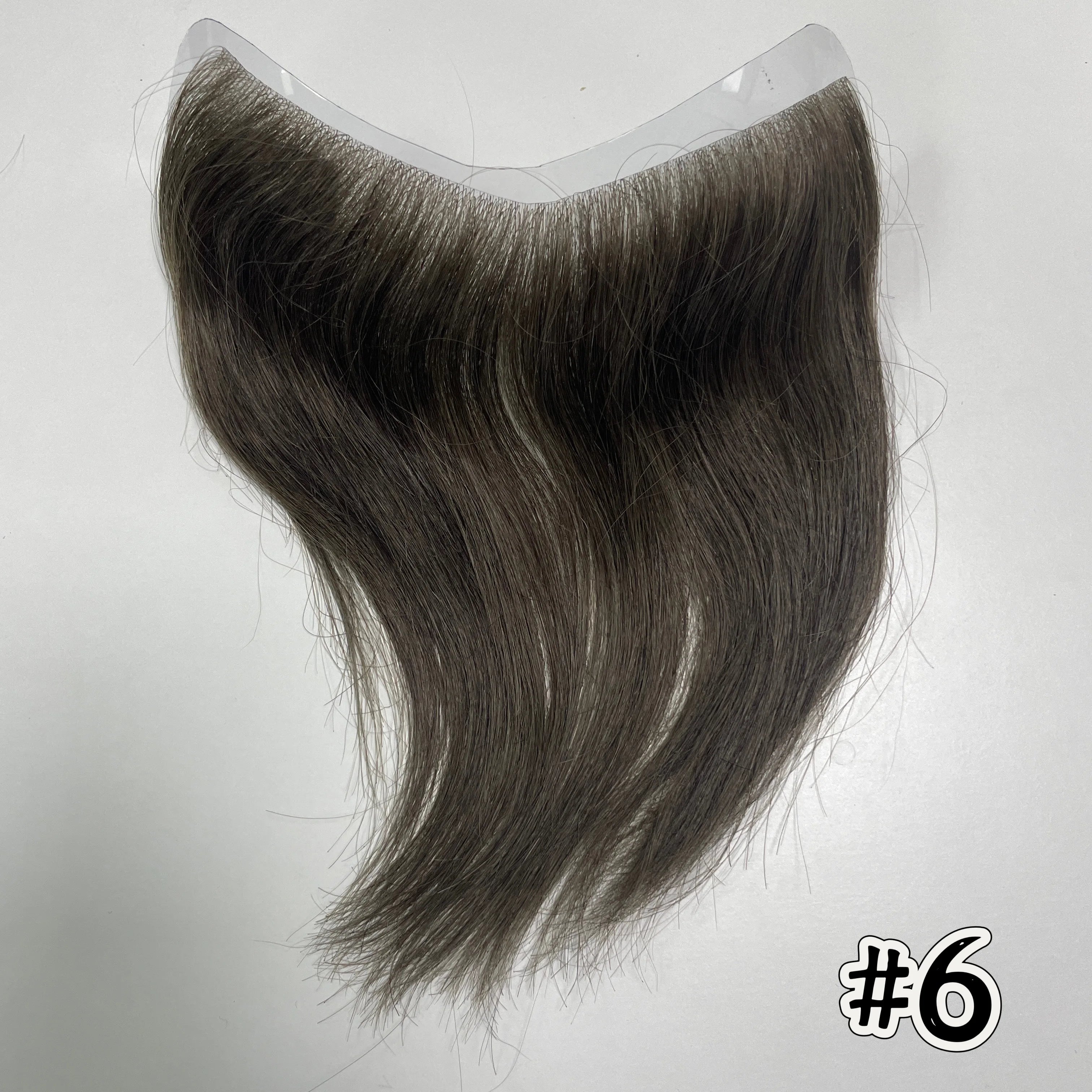 V Frontal Toupee for Men Wigs 2.5x16 Thin Skin PU V Loop Men Toupee Breathable V Style Front Wigs Blonde Color Forehead Hairline