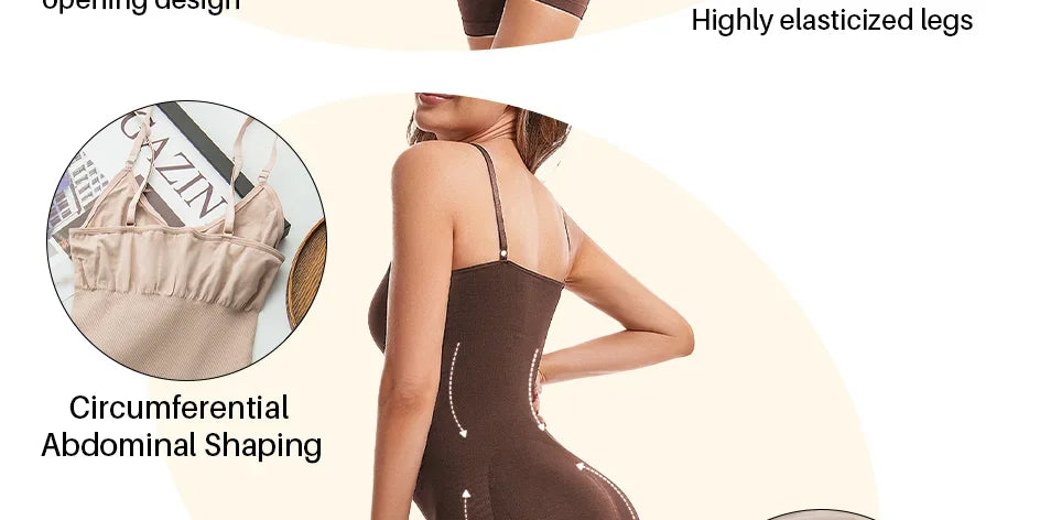 1PC Elastic Shapewear Bodysuits Comfortable Butt Lifter Underwear Bodysuit Waist Trainer Body Shaper Shapewear Wide Shoulder