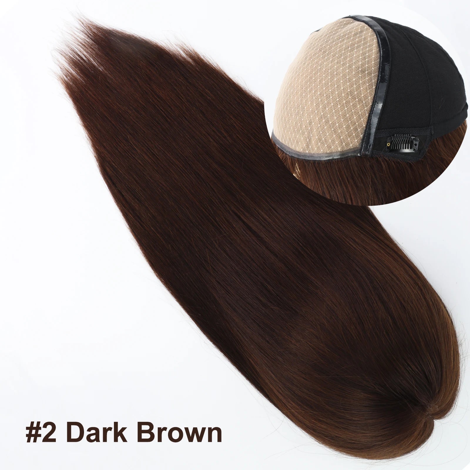 Layer Human Hair Wig for Women 6x6" Silk Base Wig with PU Around Medium Brown Hair Wig with Elastic Net Soft Breathable
