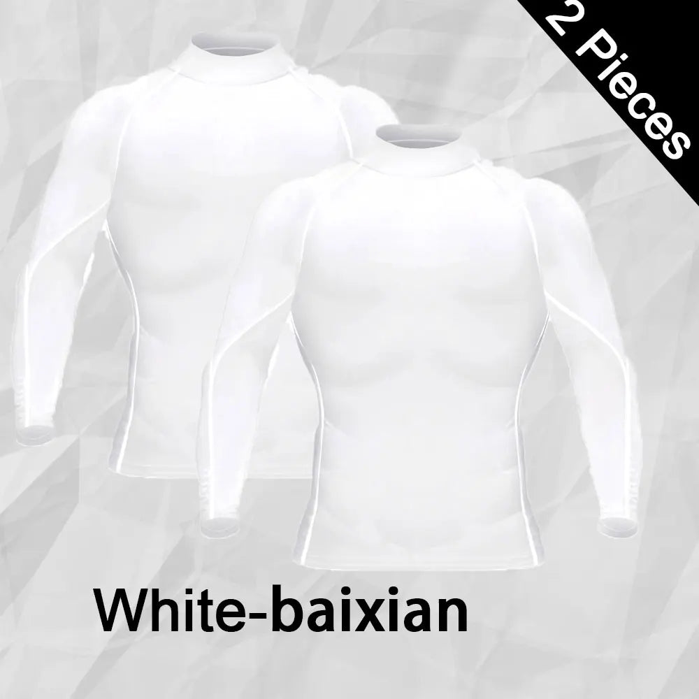 Men Workout Long Sleeve T- shirt Spring Autumn Gym Running Sport Men's T-shirts Fitness Sportswear Outdoor Tops For Men Clothes