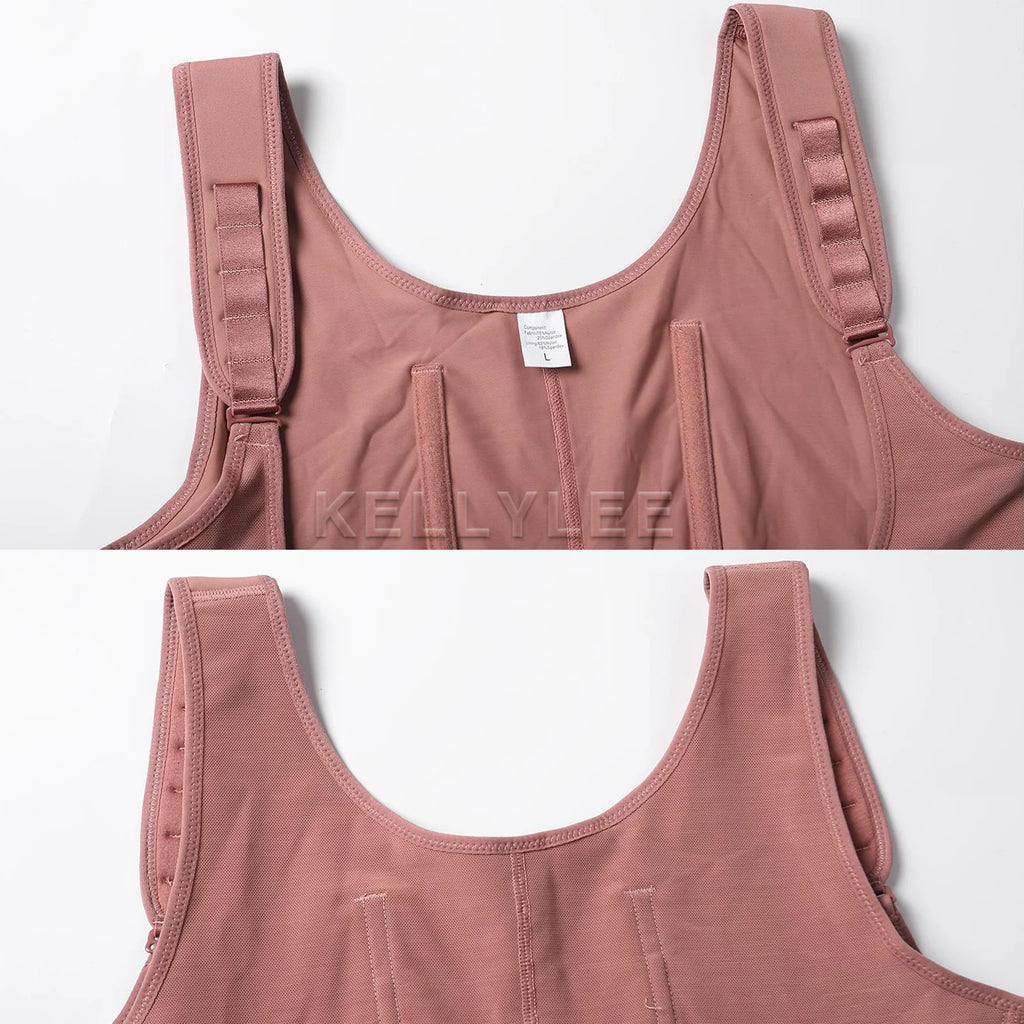 Shaped Up Open-Breasted Shapewear Modeling Fajas Colombianas Medium Shaped Front Breasted Sexy Bodysuits with Adjustable Straps