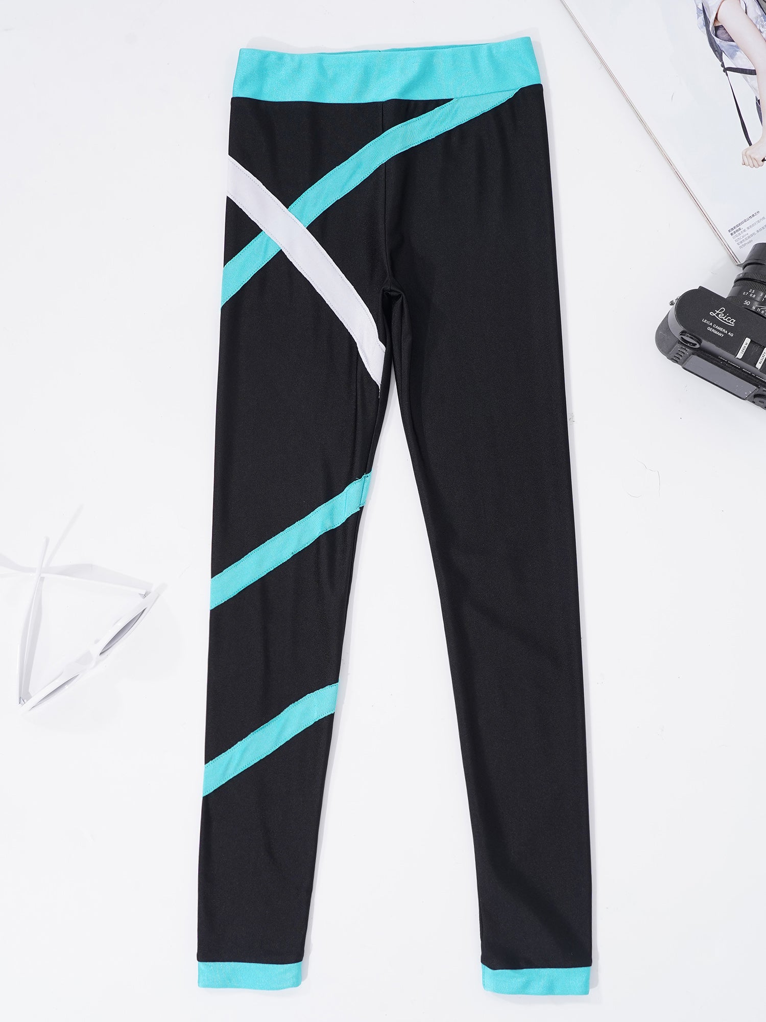 Sport Sets for Kids Girls Yoga Tracksuits Sleeveless U Neck Crop Top with Leggings Pants Set for Fitness Gym Workout Sportswear