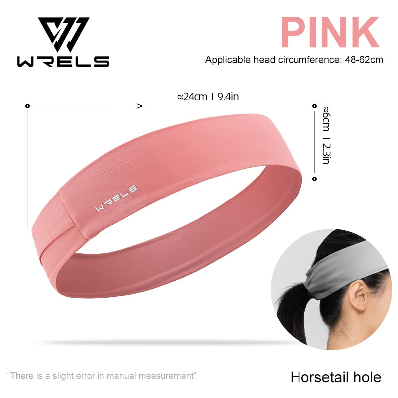 Sport Headband Quick-Drying Non-Slip Hair Band Stretch Elastic Sweatband Breathable Ponytail Gym Running Yoga Sport Headwear