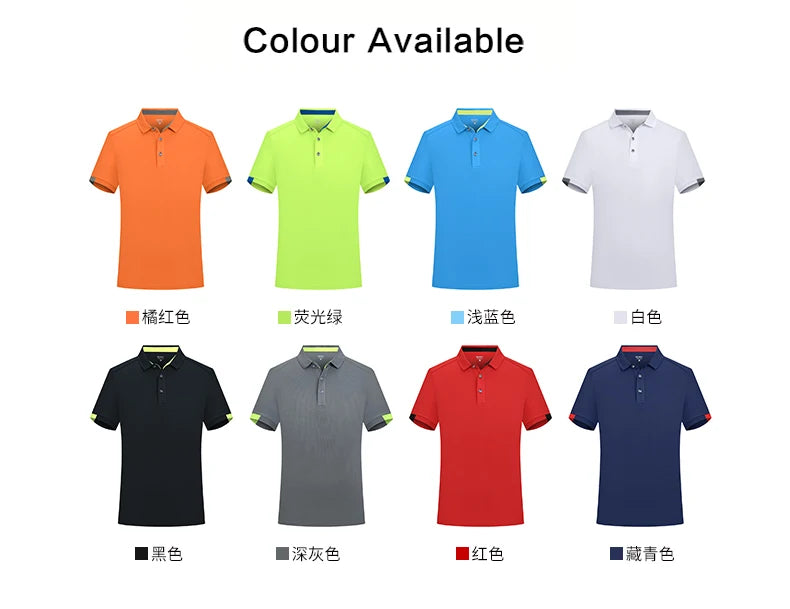 Customized Sport Polo Shirt for Men Women Quick Drying Turn Collar Blouse Golf Wear Mens Design Shirts Pickleball Horse Clothing