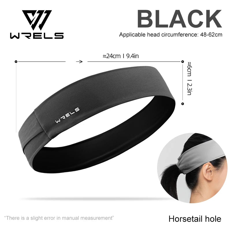 Sport Headband Quick-Drying Non-Slip Hair Band Stretch Elastic Sweatband Breathable Ponytail Gym Running Yoga Sport Headwear