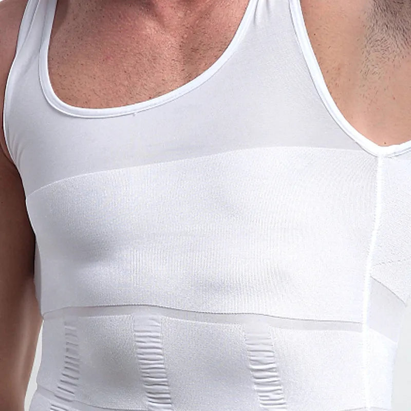 Men Shirt Slimming Body Shaper Vest Workout Tank Tops Abs Abdomen Undershirts Tank Top Shapewear Thermal Compression Shirt