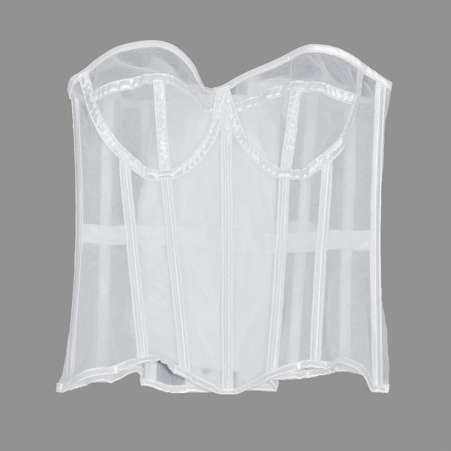 Sexy Thin Body Shaper Underwear Corset Waist Trainer Lingerie Lace Corsets Perspective Mesh Shapewear Women Fashion Clothes Faja