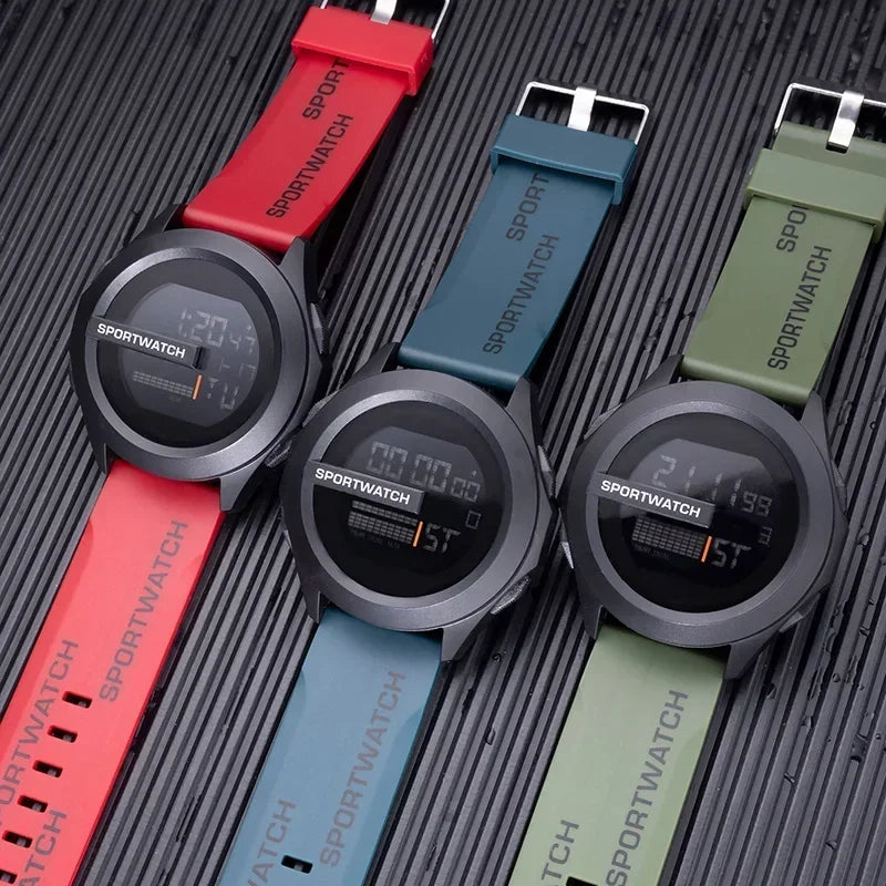 New Sport Watch for Man Digital Wristwatch Stopwatch Luminous Date Week Waterproof Men's  Clock Electronic Watch Relogio