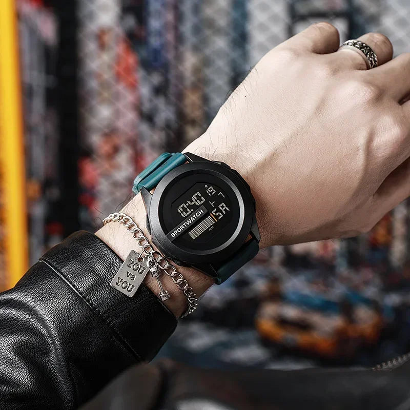 New Sport Watch for Man Digital Wristwatch Stopwatch Luminous Date Week Waterproof Men's  Clock Electronic Watch Relogio