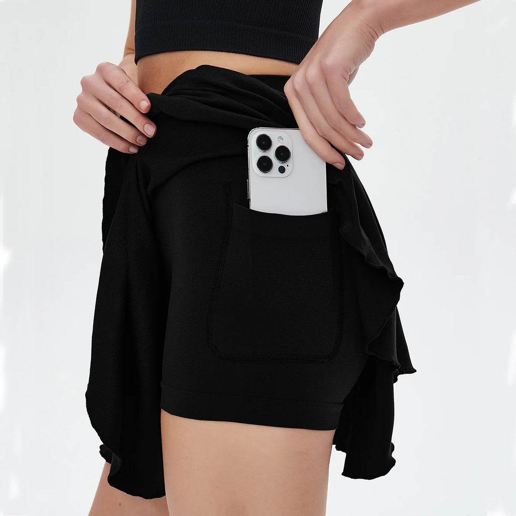 Women Sport Shorts Skirts Summer Breathable Casual Fitness Quick Drying Running Sport Female Active Athletic Yoga Fitness Skirt